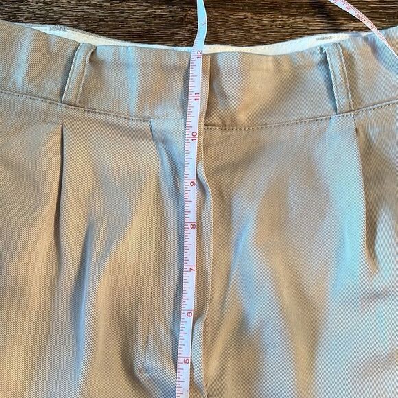 SSENSE S Maxmara beige pleated wide leg crop pants 4 small - Picture 10 of 16